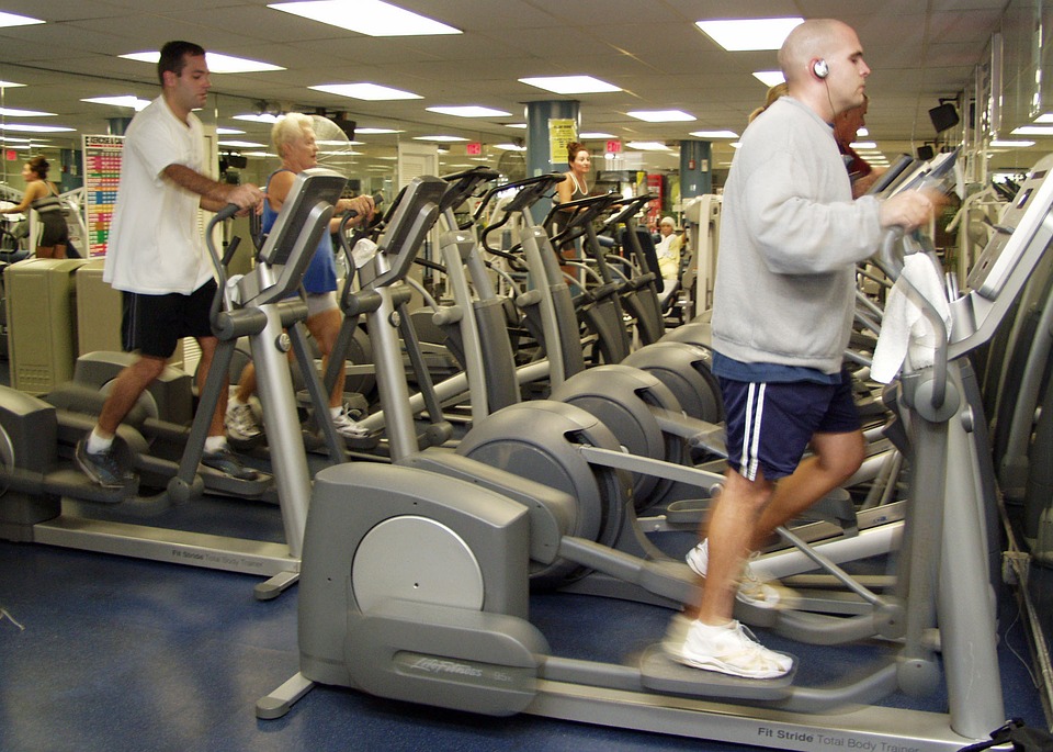 Treadmills in gym